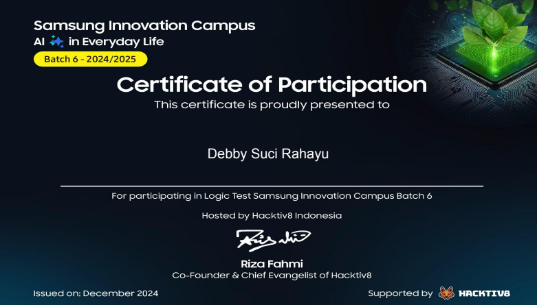 Samsung Innovation Campus Batch 6 2025